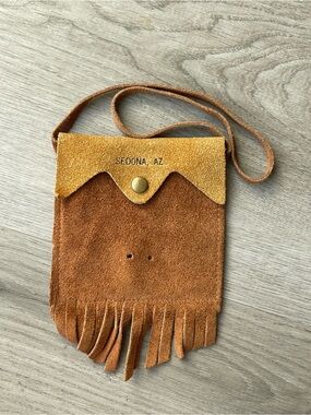 Bloom Brothers Co. Genuine Suede/Cowhide Fringe Mini Crossbody Bag
